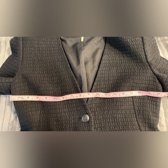 Maje Black Cotton-Tweed Blazer - Picture 11 of 13